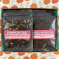 An open fall tea sampler box, showing Pumpkin Chai and Maple Houjicha