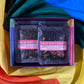 An open box showing Decaf Slutty Fruit teas